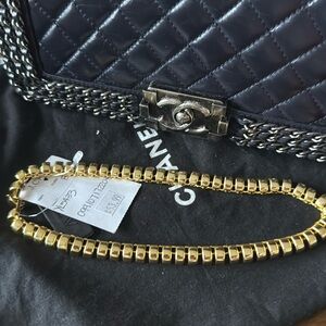 JCrew Gold Bold Statement Necklace